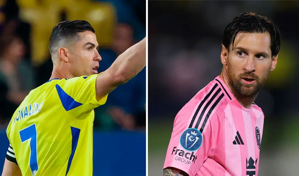 Cristiano Ronaldo y Lionel Messi anotaron en la victoria de sus respectivos equipos. Foto: composición GLR/AFP Cristiano Ronaldo y Lionel Messi anotaron en la victoria de sus respectivos equipos. Foto: composición GLR/AFP