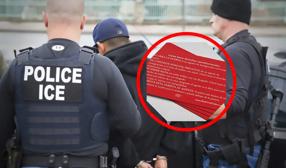 La Tarjeta Roja es una herramienta que informa a los inmigrantes sobre sus derechos constitucionales durante una redada del ICE. Foto: composición LR/ Dallas Morning News La Tarjeta Roja es una herramienta que informa a los inmigrantes sobre sus derechos constitucionales durante una redada del ICE. Foto: composición LR/ Dallas Morning News