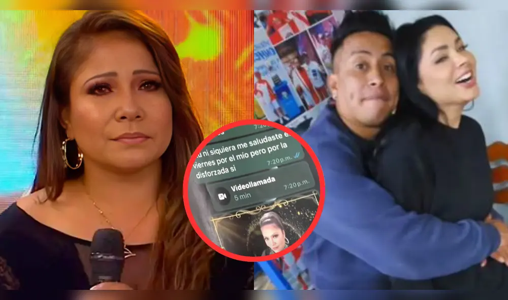 Christian Cueva y Marisol intercambiaron mensajes que revelan su cercanía. Foto: Composición LR/Willax