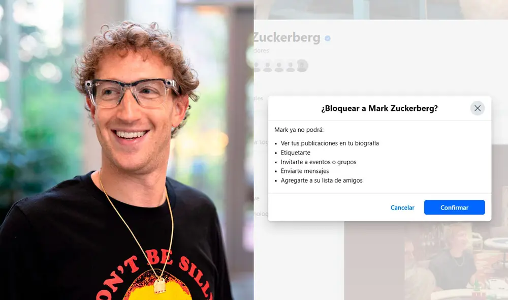 ¿Mark Zuckerberg puede ser bloqueado de su plataforma? Te contamos. Foto: captura de Facebook