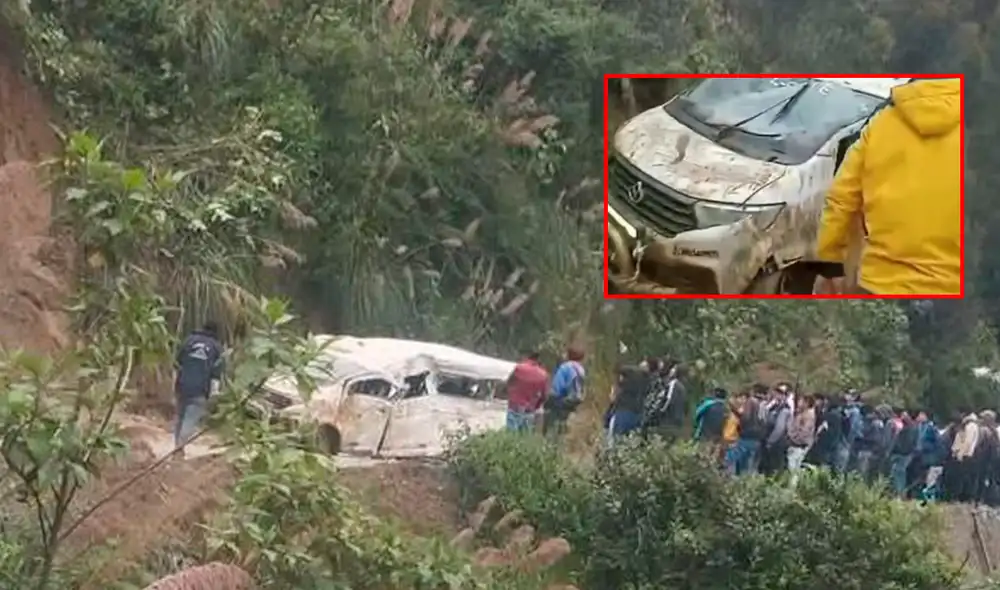 Vehículo cayó a un abismo. Afortunadamente, no se reportaron muertos. Créditos: Difusión Vehículo cayó a un abismo. Afortunadamente, no se reportaron muertos. Créditos: Difusión