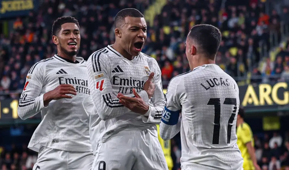 Kylian Mbappé se lució con un doblete en el partido del Real Madrid ante Villarreal. Foto: Real Madrid Kylian Mbappé se lució con un doblete en el partido del Real Madrid ante Villarreal. Foto: Real Madrid
