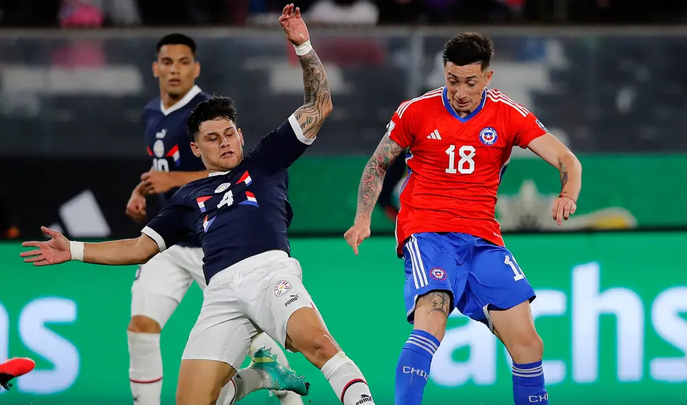 Paraguay vs Chile será el primer partido de esta jornada doble de eliminatorias al Mundial 2026. Foto: AFP