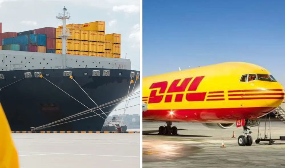El conflicto comercial entre EE. UU., México y Canadá ha intensificado los aranceles del 25% en productos, llevando a DHL a modificar sus rutas de envío para adaptarse. Foto: Composición LR/DHL/Actualidad Aeroespacial