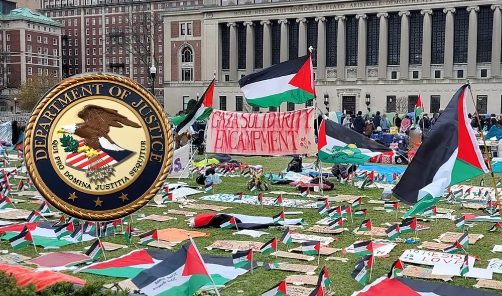 Las protestas en la Universidad de Columbia comenzaron en 2023, cuando estudiantes y profesores criticaron la acción militar de Israel en Gaza. Foto: composición LR/ BBC Las protestas en la Universidad de Columbia comenzaron en 2023, cuando estudiantes y profesores criticaron la acción militar de Israel en Gaza. Foto: composición LR/ BBC
