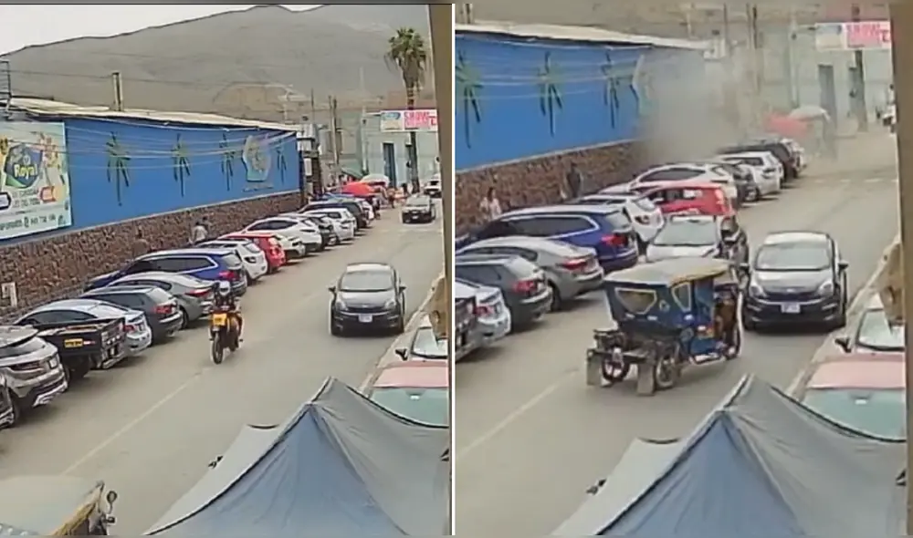 Cámaras captaron a los sujetos que dejaron un explosivo afuera del club campestre. Foto: Difusión Cámaras captaron a los sujetos que dejaron un explosivo afuera del club campestre. Foto: Difusión