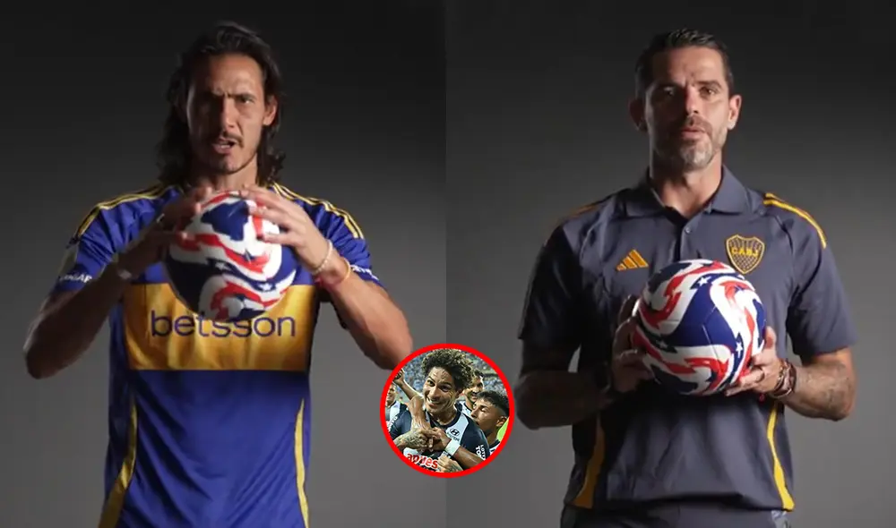 Edinson Cavani y Fernando Gago fueron algunos de los rostros visibles de Boca Juniors en este spot en video. Foto: composición de LR/captura de FIFA