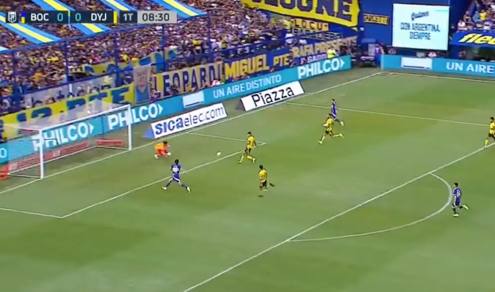 Edinson Cavani marcó su segundo gol del año con Boca Juniors. Foto: ESPN