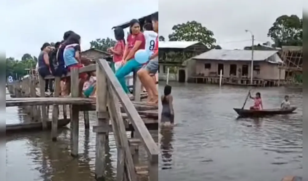 Loreto: 800 colegios inundados y en mal estado retrasan el inicio del año escolar en la región. Foto: RPP