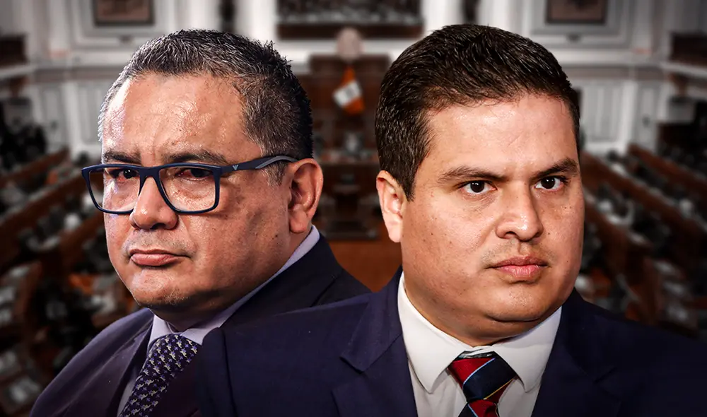 La moción de censura de Diego Bazán contra el ministro Santiváñez es la segunda presentada | Composición: LR.