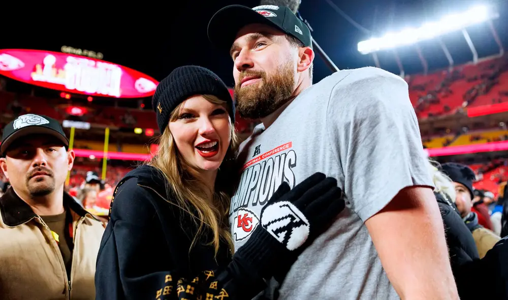 Taylor Swift y Travis Kelce aparecen en público en un restaurante de Nueva York. Foto: Glamour México.