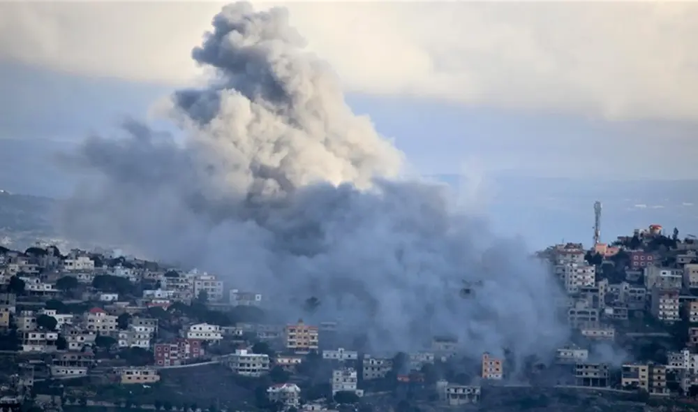 El ataque apuntó a un grupo de Hezbollah acusado de vigilar y coordinar actividades terroristas en Yohmor. Foto:Foto: Anadolu Ajansi.