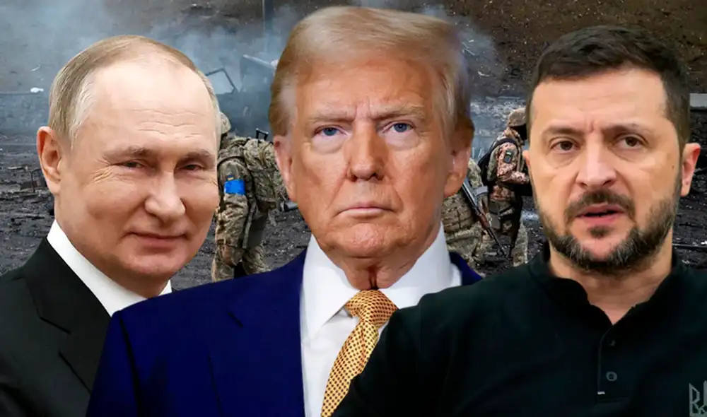 Donald Trump se reunirá con Vladimir Putin el 18 de marzo para discutir el fin de la guerra entre Rusia y Ucrania. Foto: composición LR