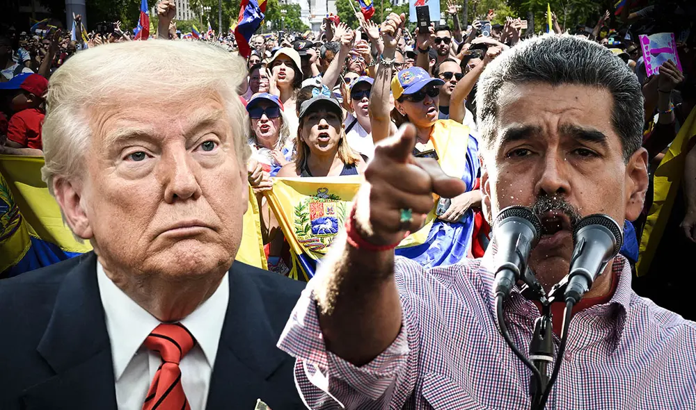 En respuesta a la invocación de la Ley de Enemigos Extranjeros por parte de Donald Trump, Venezuela pide la intervención internacional para proteger los derechos de los migrantes venezolanos deportados de EE. UU. Foto: composición LR/AFP En respuesta a la invocación de la Ley de Enemigos Extranjeros por parte de Donald Trump, Venezuela pide la intervención internacional para proteger los derechos de los migrantes venezolanos deportados de EE. UU. Foto: composición LR/AFP
