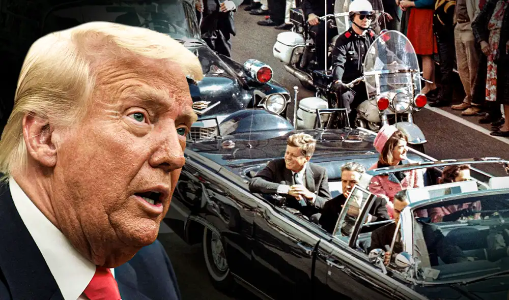 Trump firmó un decreto para desclasificar archivos secretos en sus primeros días de presidente. Foto: composición LR / AFP / difusión Trump firmó un decreto para desclasificar archivos secretos en sus primeros días de presidente. Foto: composición LR / AFP / difusión