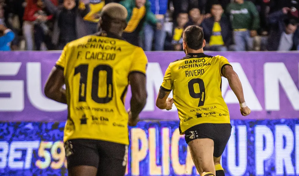 El equipo canario derrotó a Técnico Universitario en condición de visita. Foto: Barcelona SC