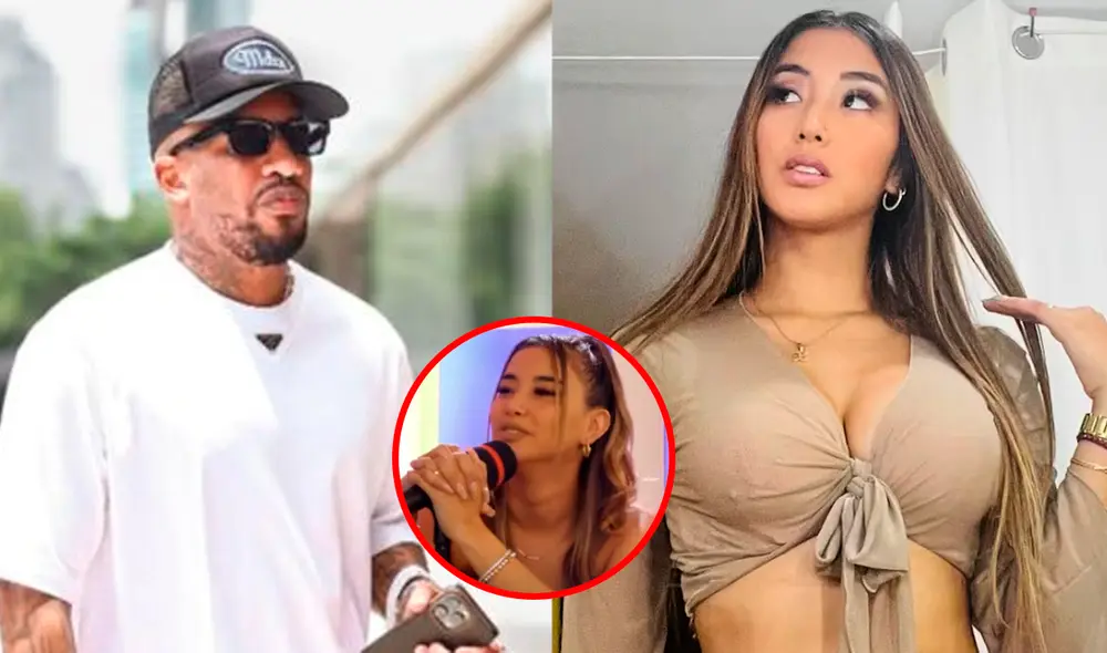 Jefferson Farfán y Xiomy Kanashiro han confirmado que mantienen una relación amorosa. Foto: Composición LR/Instagram/YouTube.