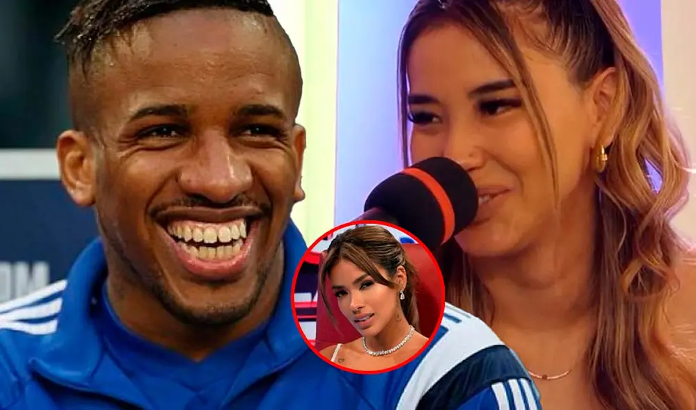 Xiomy Kanashiro afirmó que no le importaba el pasado de Jefferson Farfán. Foto: Composición LR/Captura/Facebook/Captura/Youtube