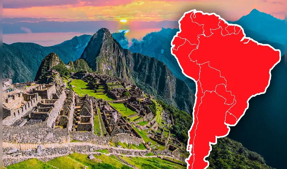 Machu Picchu, en Perú, y el Cristo Redentor, en Brasil, lograron un lugar entre las siete maravillas del mundo. Foto: Composición LR/Vecteezy/Casa Andina.