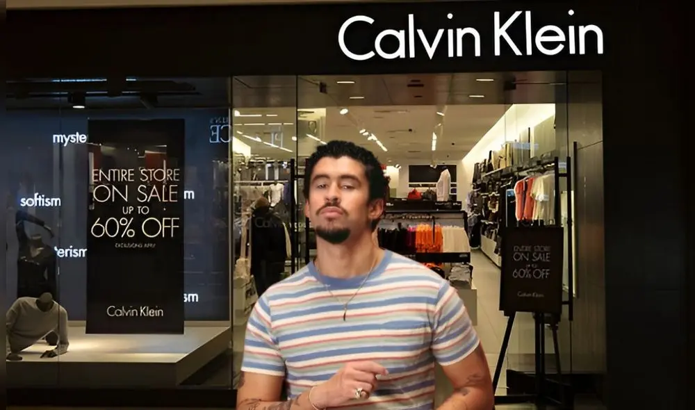 El cantante de reggaeton, Bad Bunny, se convierte en primer artista de Puerto Rico en protagonizar campaña mundial de Calvin Klein. Foto: Composición LR/CDN/Modae