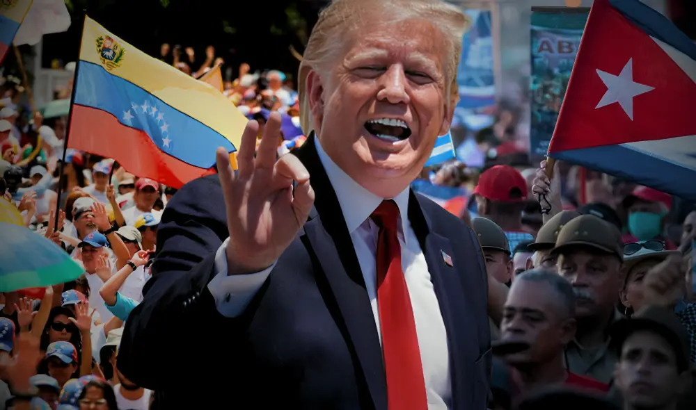 Donald Trump planea una prohibición de viajes en 2025 que afectaría a Cuba, Venezuela y otros países. Foto: composición LR/AFP/DW/Yandere Zamora