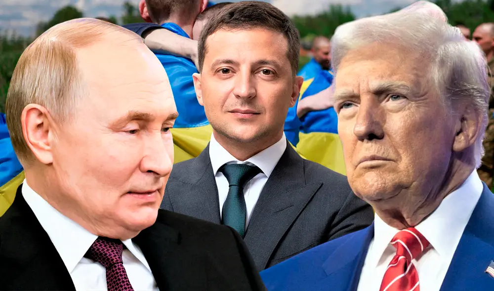 Putin aseguró estar dispuesto a trabajar con Estados Unidos sobre "posibles vías" para la paz en Ucrania. Foto: Composición LR.