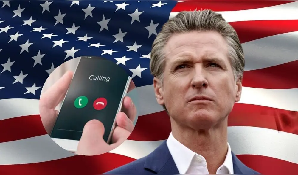 La oficina del gobernador Gavin Newsom confirmó el lunes por la noche que se enviaron teléfonos celulares a varios líderes empresariales de California con el número de contacto personal del mandatario. Foto: difusión.
