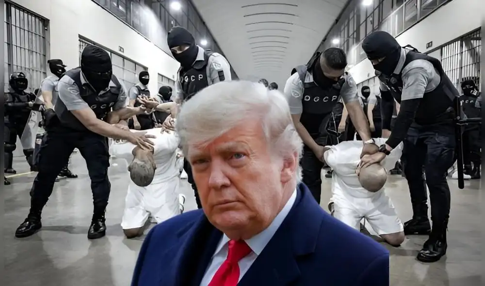 Estados Unidos pagó un monto determinado para deportar y apresar a venezolanos que estarían vinculados al Tren de Aragua en El Salvador. Foto: Composición LR/Mass Live/Amnesty/NBC News