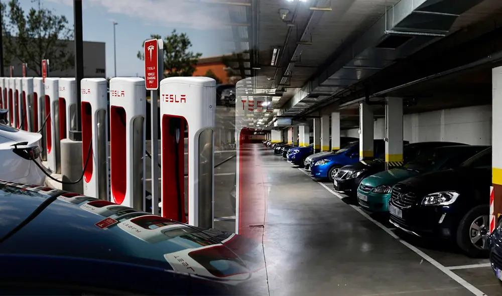 Según empresas de gestión de estacionamiento existe un cobro adicional que superan los US$2.000 para los conductores de autos Tesla. Foto: composición LR/ EFE.