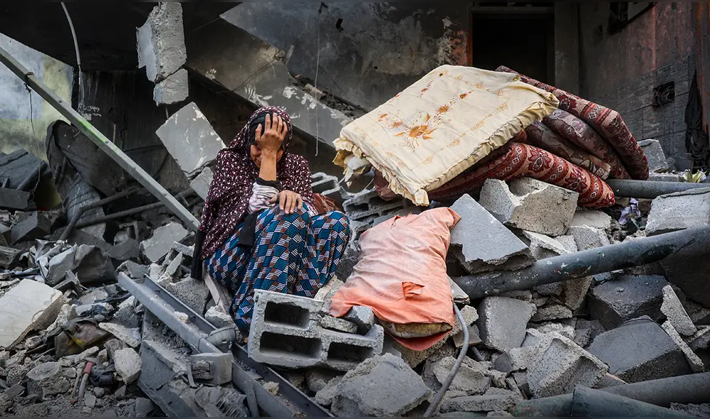 El ministerio de Salud de Hamás en la Franja de Gaza informó que el número de muertos desde el inicio de la guerra ha aumentado a 49,547. Foto: AFP