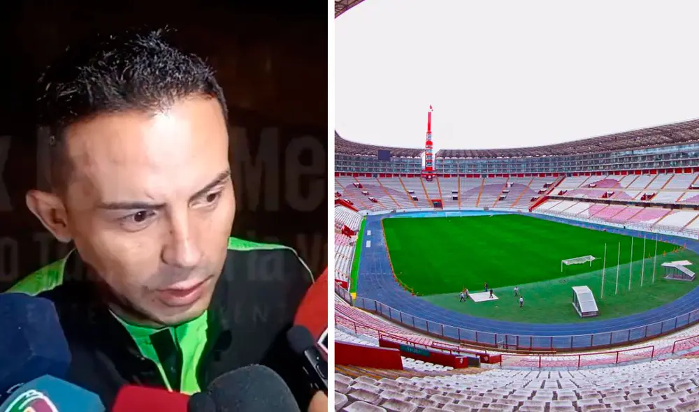 Carlos Pino, gerente de selecciones de Bolivia, habló sobre el estado de la cancha del Nacional. Foto: composición GLR/Jax Latin Media