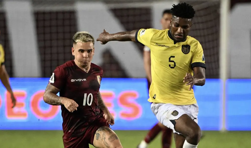En su anterior enfrentamiento, Venezuela y Ecuador empataron sin goles en el Estadio Monumental de Maturín. Foto: AFP