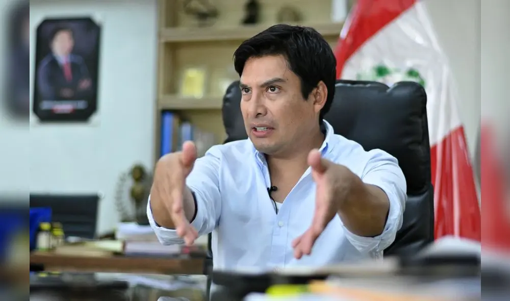 Dice basta. La incapacidad del gobierno de Dina Boluarte ha copado la paciencia del alcalde de San Juan de Lurigancho, Jesús Maldonado. Foto: Miguel Vásquez / LR