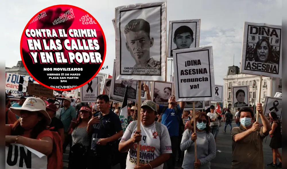 Organizaciones civiles convocan marcha nacional contra la inseguridad para el viernes 21 de marzo. Foto: Composición LR/EFE/En Movimiento Organizaciones civiles convocan marcha nacional contra la inseguridad para el viernes 21 de marzo. Foto: Composición LR/EFE/En Movimiento
