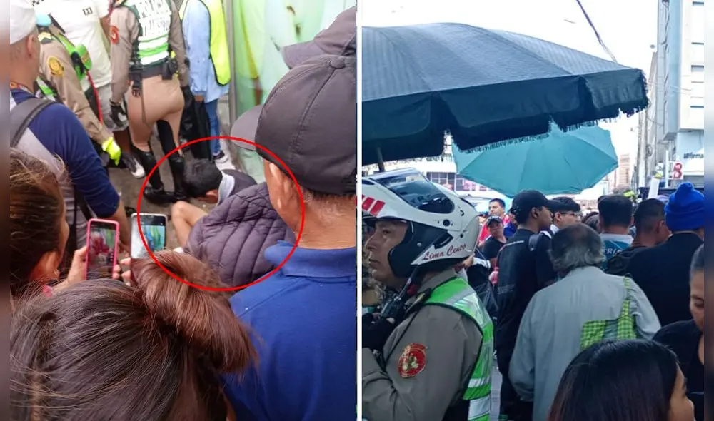 Asalto a cambista fue frustrado gracias a los transeúntes de la zona en Cercado de Lima. Foto: composición LR/difusión