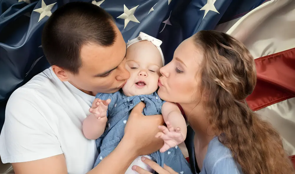 Alrededor de 150.000 niños nacen cada año en EE.UU. de padres sin estatus legal, quienes perderían el derecho automático a la ciudadanía. Foto: composición LR/Revista Pediatría y Familia