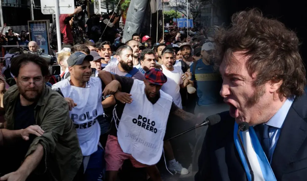 Aumentan protestas cerca al congreso contra las políticas de Javier Milei en Argentina. Foto: Lr/CNN Aumentan protestas cerca al congreso contra las políticas de Javier Milei en Argentina. Foto: Lr/CNN