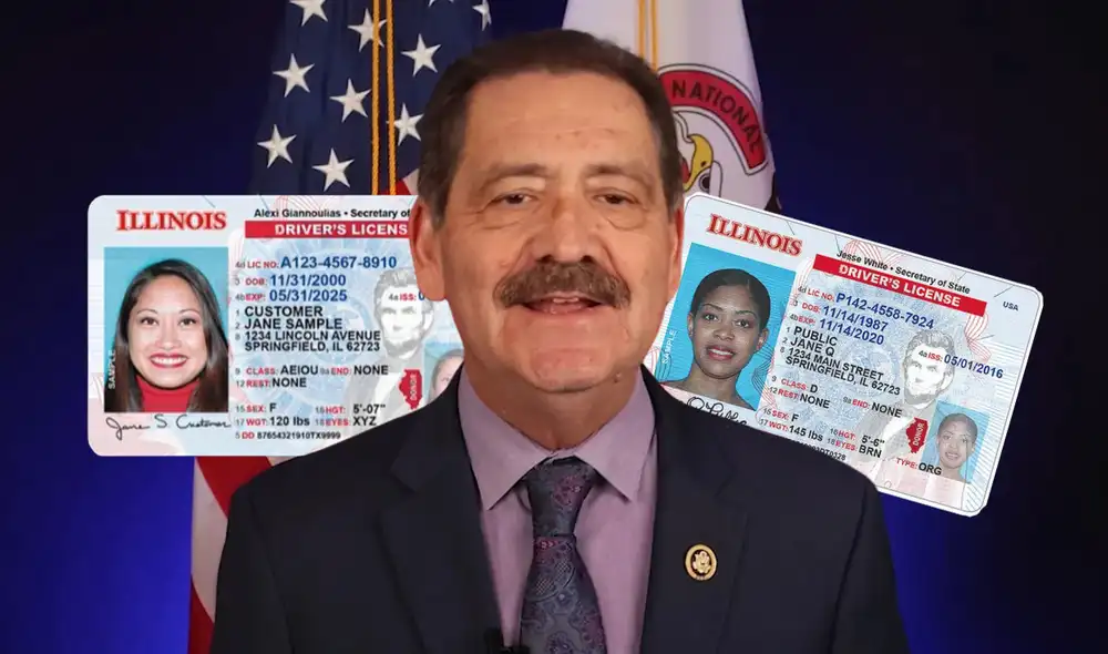 Chuy García y Alexi Giannoulias lanzan campaña en Illinois para informar a los residentes sobre la obtención del Real ID, necesario para vuelos nacionales a partir del 7 de mayo de 2025. Foto: composición LR/Univisión Chuy García y Alexi Giannoulias lanzan campaña en Illinois para informar a los residentes sobre la obtención del Real ID, necesario para vuelos nacionales a partir del 7 de mayo de 2025. Foto: composición LR/Univisión