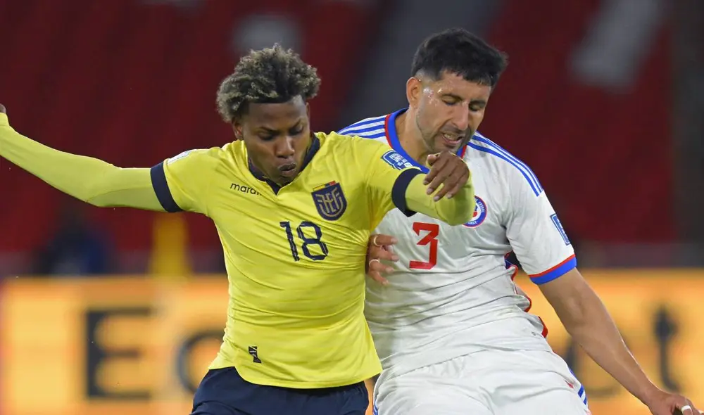 El último partido entre Chile y Ecuador se dio por las Eliminatorias 2026, donde la ‘Tri’ ganó en casa por 1 a 0. Foto: AFP El último partido entre Chile y Ecuador se dio por las Eliminatorias 2026, donde la ‘Tri’ ganó en casa por 1 a 0. Foto: AFP