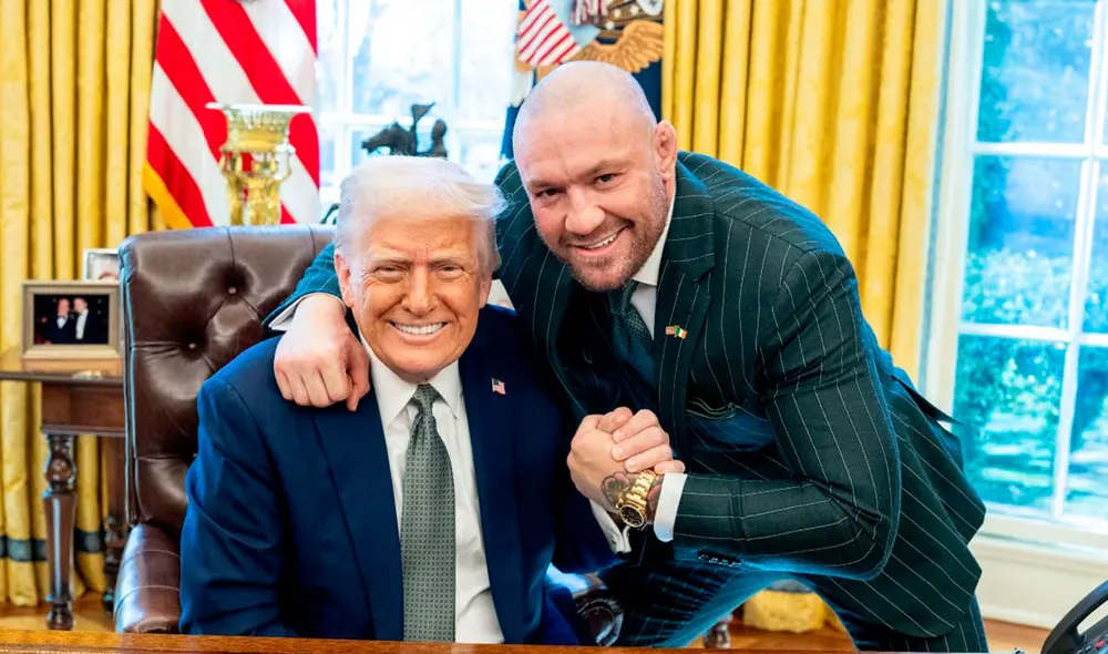 La reunión de Donald Trump y Conor McGregor fue defendida por el ministro de Asuntos Exteriores de Estados Unidos. Foto: El Mundo
