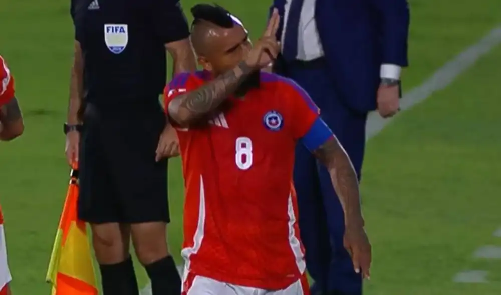 Arturo Vidal fue titular en el partido de Chile ante Paraguay por las Eliminatorias. Foto: captura/Golperu