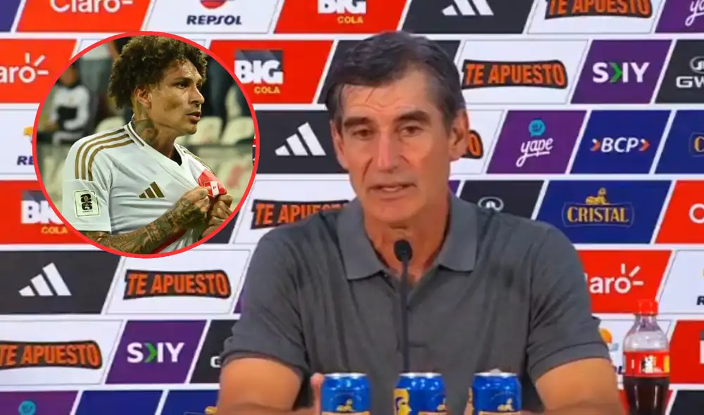 DT de la selección peruana habló sobre el rendimiento de Paolo Guerrero. Foto: composición LR  / captura X