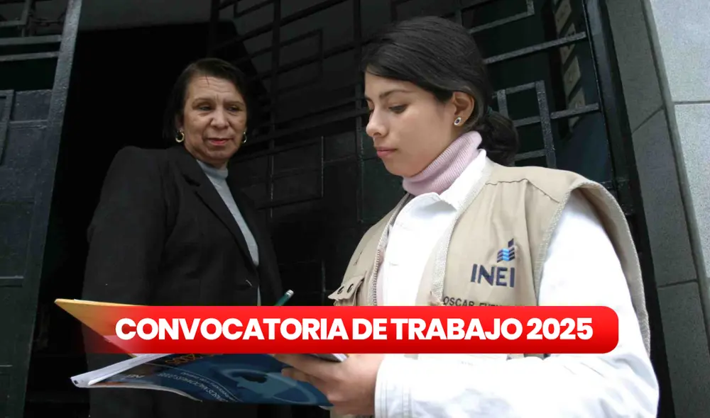 INEI busca ocupar 80 vacantes en Lima Metropolitana con sueldos de S/2.300. Foto: composición LR/Andina