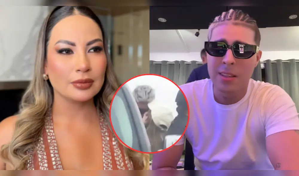 Pamela López fue captada besando al salsero Paul Michael. Foto: Composición LR/Instagram/Willax