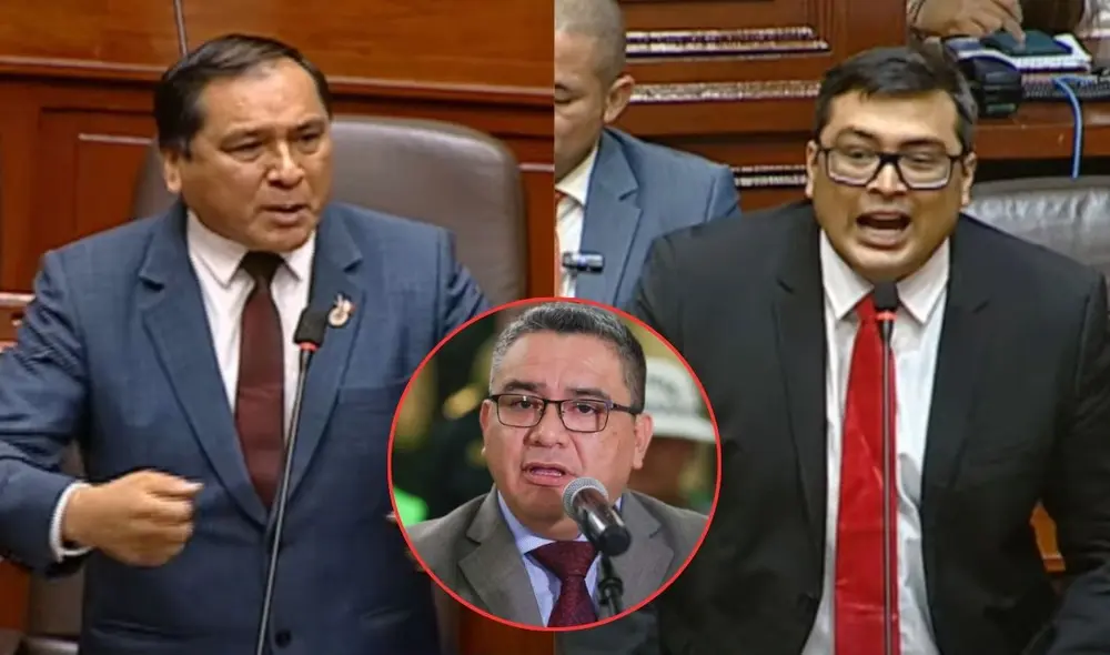 Representantes de Perú Libre y Fuerza Popular anunciaron que apoyaran la censura contra Juan José Santiváñez | Composición: LR. Representantes de Perú Libre y Fuerza Popular anunciaron que apoyaran la censura contra Juan José Santiváñez | Composición: LR.