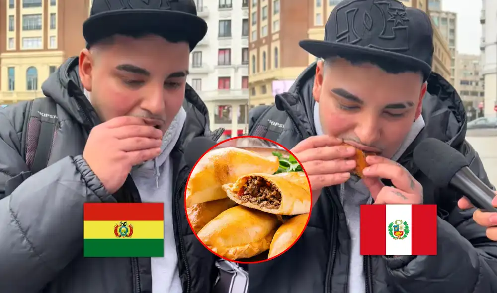 Chileno probó por primera vez la salteña boliviana y la empanada peruana. Foto: composición LR/@dieguitosumalavia2.0 Chileno probó por primera vez la salteña boliviana y la empanada peruana. Foto: composición LR/@dieguitosumalavia2.0