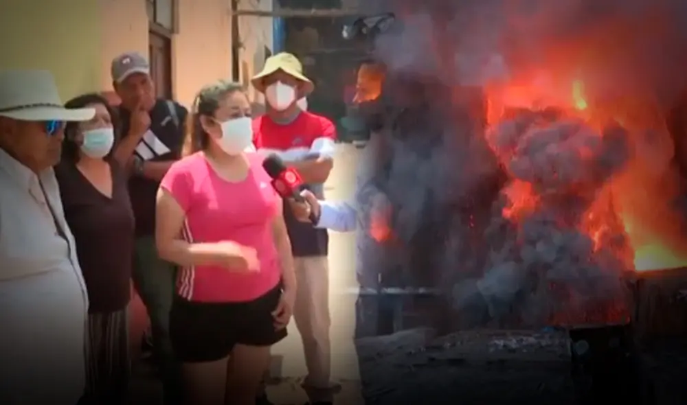 Vecinos afectados por la contaminación del aire tras incendio de Barrios Altos. Foto: Composición LR Vecinos afectados por la contaminación del aire tras incendio de Barrios Altos. Foto: Composición LR