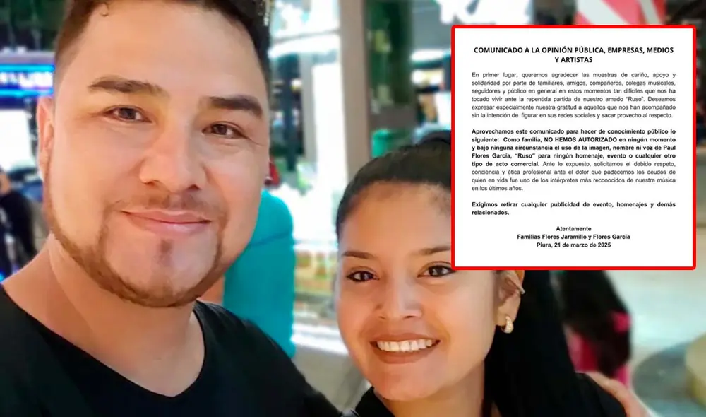 Esposa de 'El Ruso' pide respeto a la memoria de quien fue cantante de Armonía 10. Foto: Composición LR/captura/Instagram