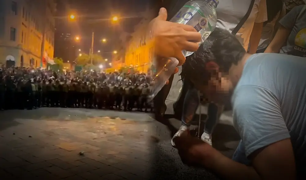 Las manifestaciones contra la inseguridad ciudadana continúan en el centro de lima. Foto. Composición LR Las manifestaciones contra la inseguridad ciudadana continúan en el centro de lima. Foto. Composición LR