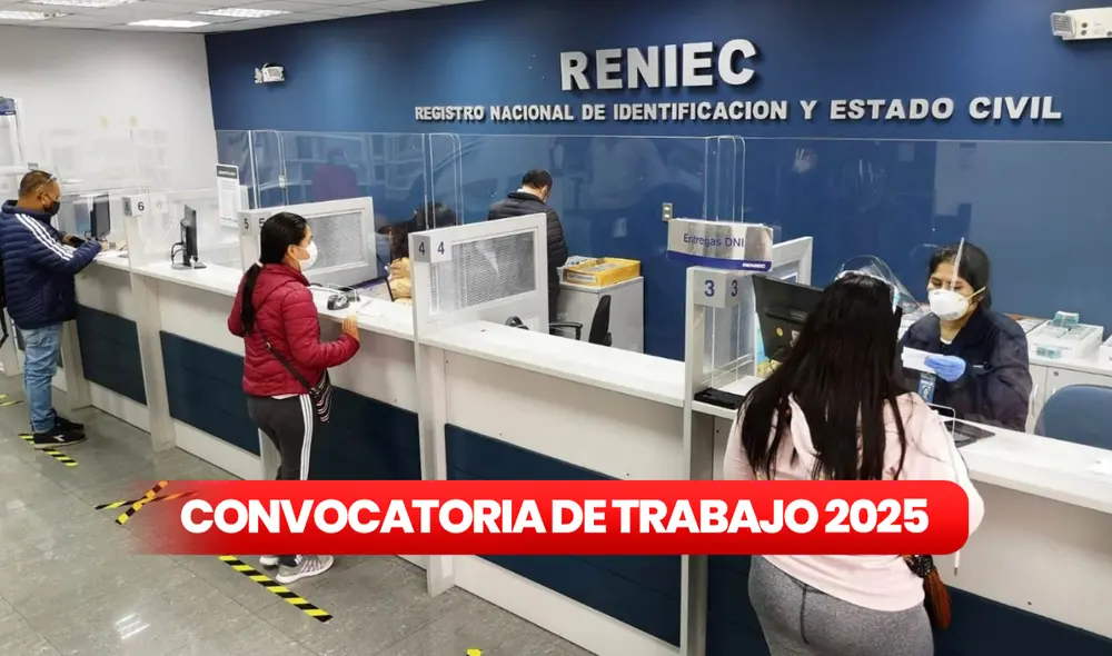 Reniec busca ocupar nueve vacantes con sueldos de S/6.000. Foto: composición LR/Andina Reniec busca ocupar nueve vacantes con sueldos de S/6.000. Foto: composición LR/Andina